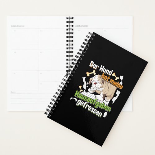 Dog Ate My Homework _ Learning German Quote Planner