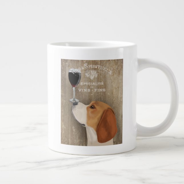 Dog Au Vin Beagle Giant Coffee Mug (Right)