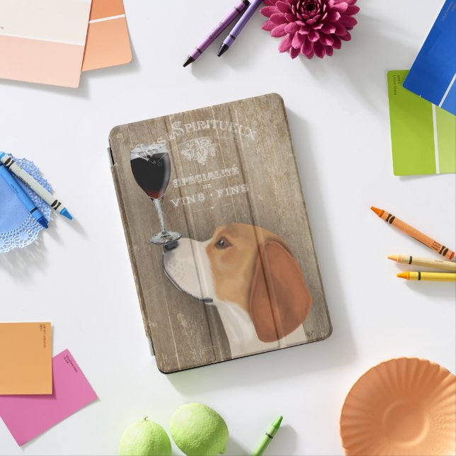 Dog Au Vin Beagle iPad Pro Cover (Desk)