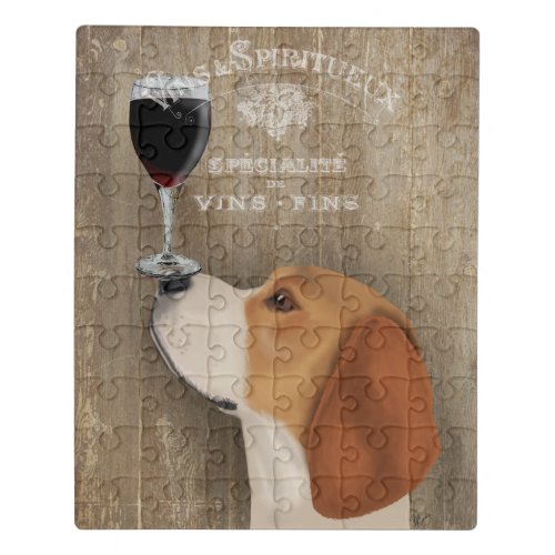Dog Au Vin Beagle Jigsaw Puzzle