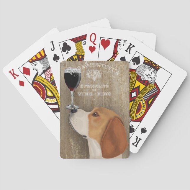 Dog Au Vin Beagle Poker Cards (Back)