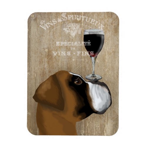 Dog Au Vin Boxer Magnet