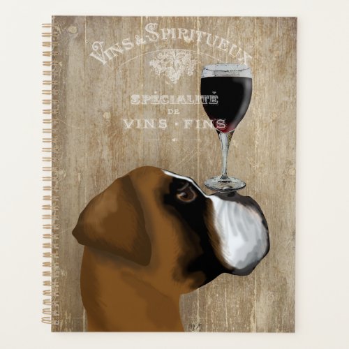 Dog Au Vin Boxer Planner