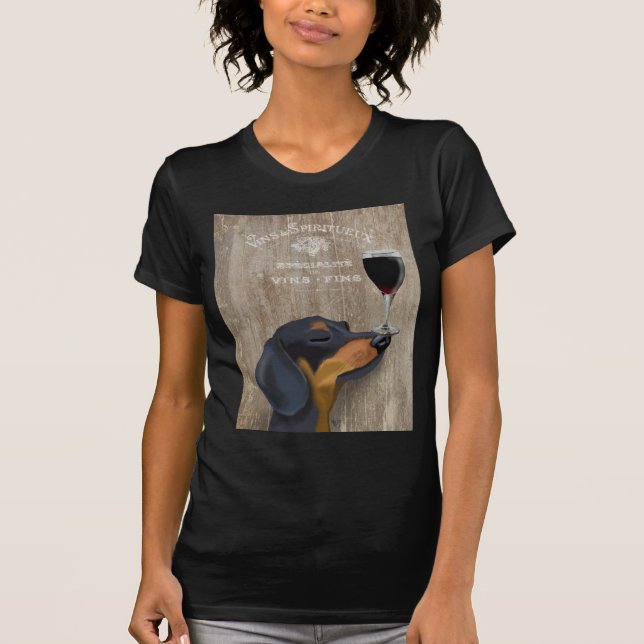 Dog Au Vin Dachshund T-Shirt (Front)