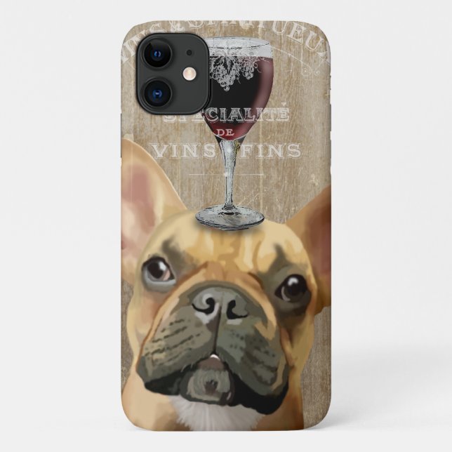 Dog Au Vin, French Bulldog Case-Mate iPhone Case (Back)