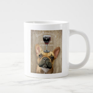 Dog Au Vin, French Bulldog Giant Coffee Mug