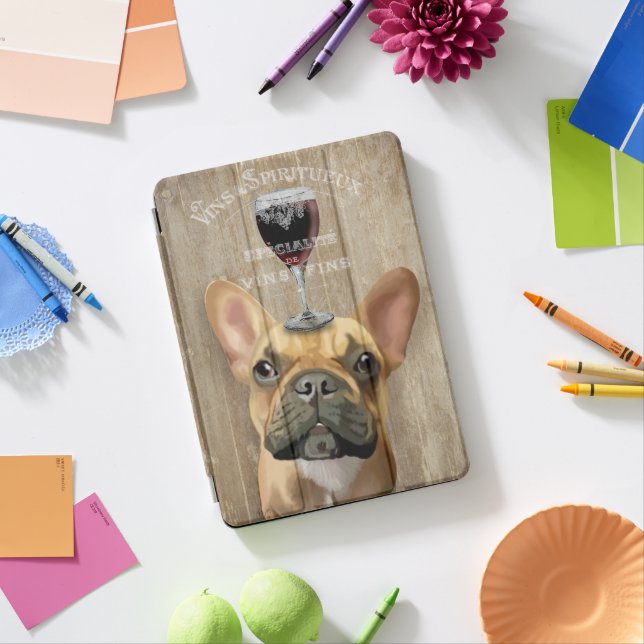 Dog Au Vin, French Bulldog iPad Pro Cover (Desk)