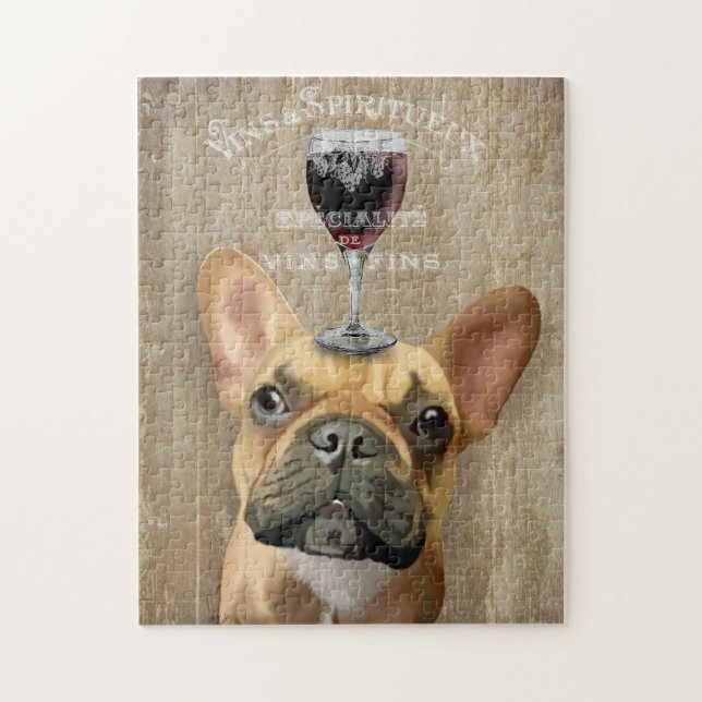 Dog Au Vin, French Bulldog Jigsaw Puzzle (Vertical)
