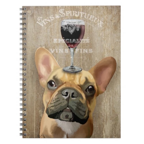 Dog Au Vin French Bulldog Notebook