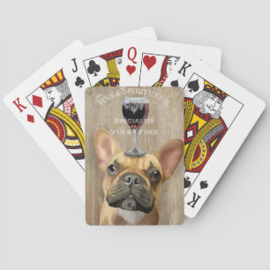 Dog Au Vin, French Bulldog Poker Cards