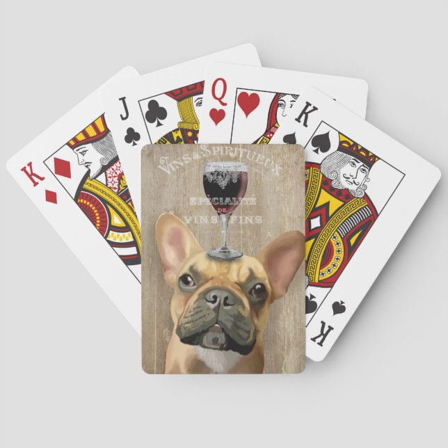Dog Au Vin, French Bulldog Poker Cards (Back)
