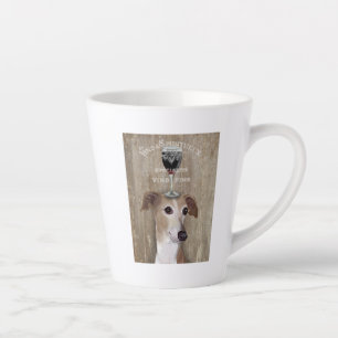 Dog Au Vin Greyhound Latte Mug
