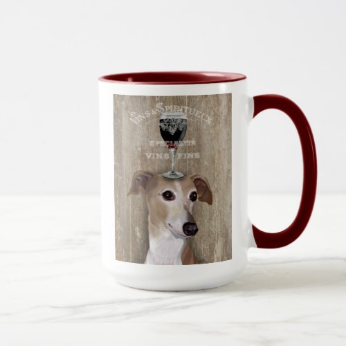 Dog Au Vin Greyhound Mug