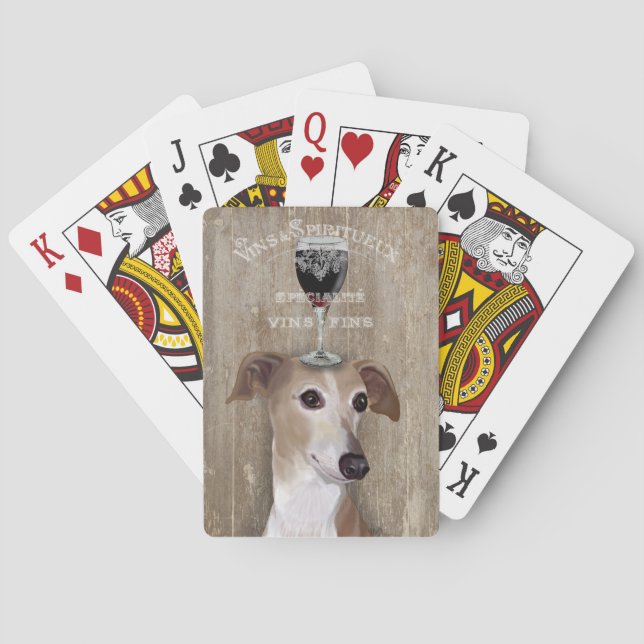 Dog Au Vin Greyhound Poker Cards (Back)