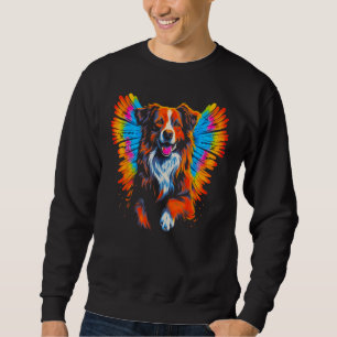 Dog Australian Shepherd Angel Wings Sweatshirt