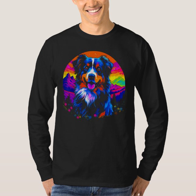 Dog Australian Shepherd Puppy T-Shirt (Front)