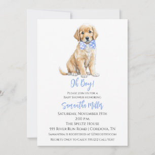 Dog Baby Shower Invitation