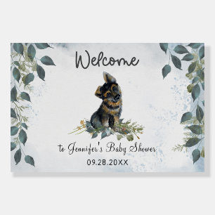 Dog Baby Shower Welcome Foam Board