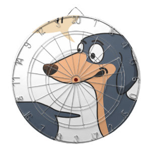 dog back dartboard with darts