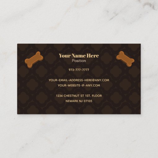 Dog bakery Business Cards Zazzle