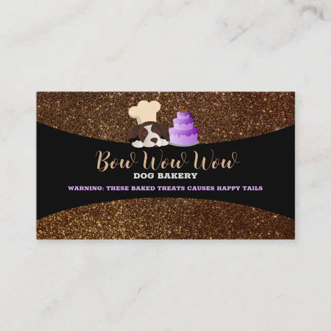 Dog Bakery Business Cards Zazzle