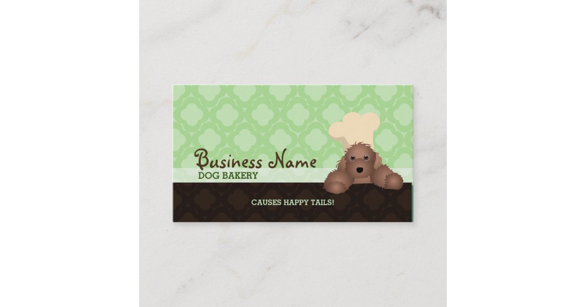 Dog Bakery business cards Zazzle