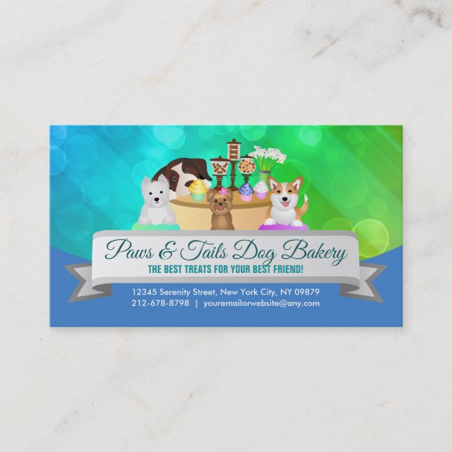 Dog Bakery Business Cards (Front)