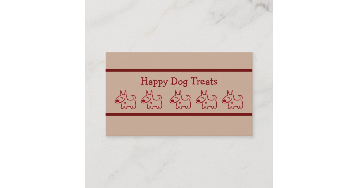 Dog Bakery Business Cards Zazzle