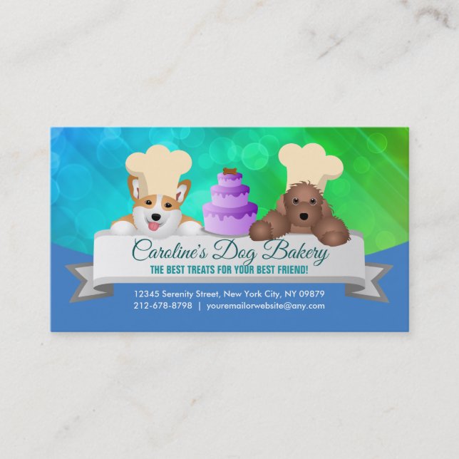 Dog Bakery Slogans Business Card (Front)