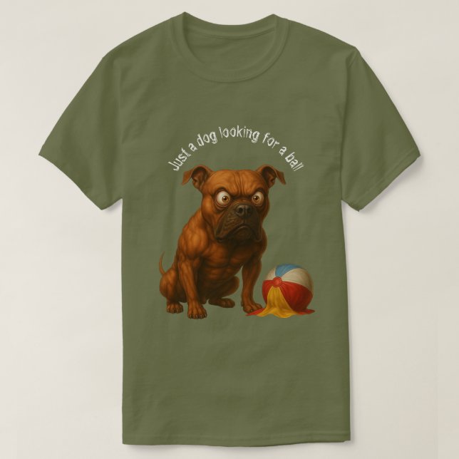 Dog Ball 01 T-Shirt (Design Front)