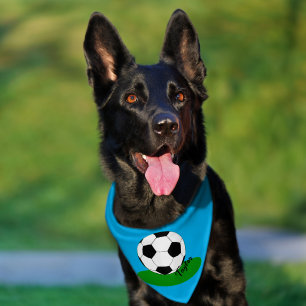 Dog Bandana, ball, soccer fans, name /football Pet Bandana Collar
