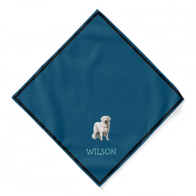 Dog Bandana | Custom Name & Photo (Front)