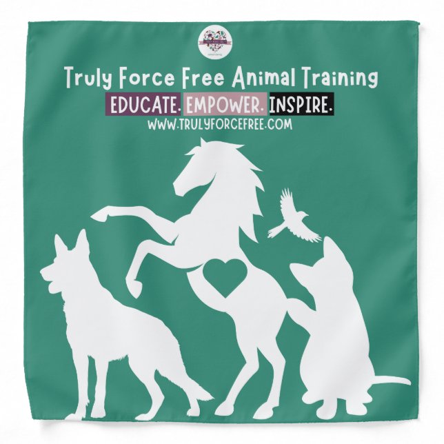 Dog Bandana: Educate. Empower. Inspire.  Bandana (Front)