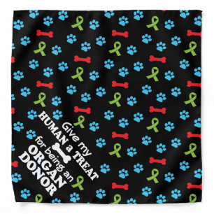 Dog Bandana for Organ Donation Awareness