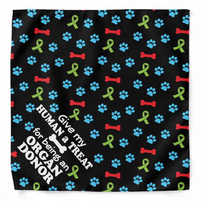 Dog Bandana for Organ Donation Awareness  (Front)