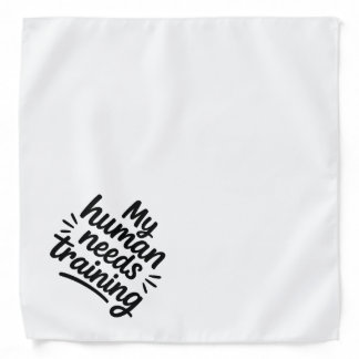 Dog Bandana / Pet Scarf / Funny Quote 