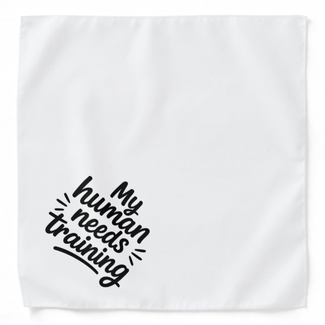 Dog Bandana / Pet Scarf / Funny Quote  (Front)