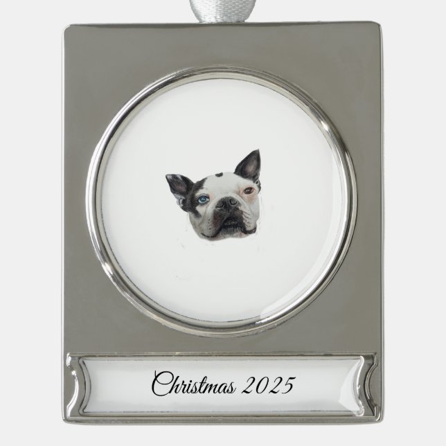 Dog Banner Ornament (Front)