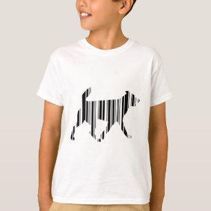 DOG BAR CODE Canine Barcode Pattern Design T-Shirt