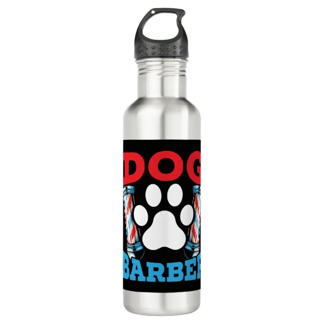 Dog Barber Pet Groomer Pet Salon Fur Artist  Stainless Steel Water Bottle (Front)