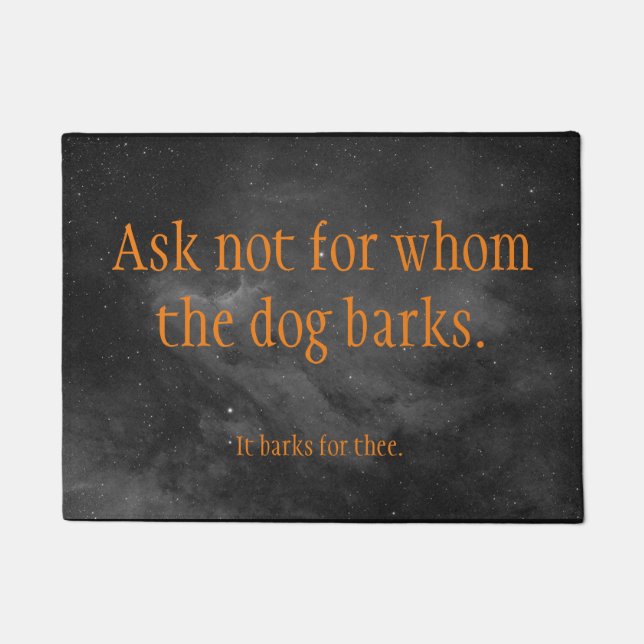 dog bark welcome doormat (Front)