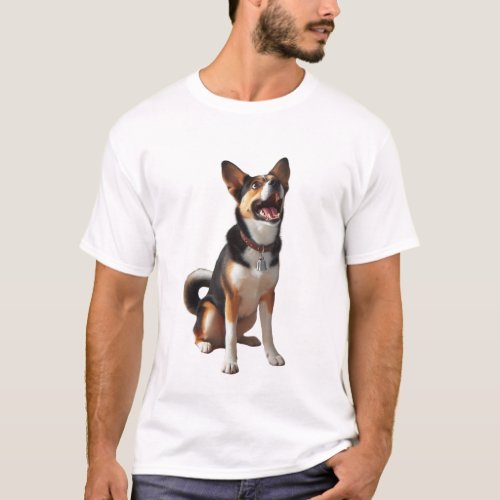 Dog Barking Excitedly T_Shirt