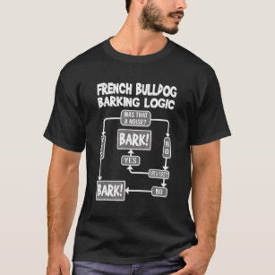 Dog Barking Logic Dog Idea French Bulldog T-Shirt
