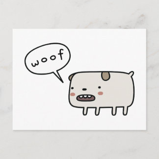 Dog Barking Postcard