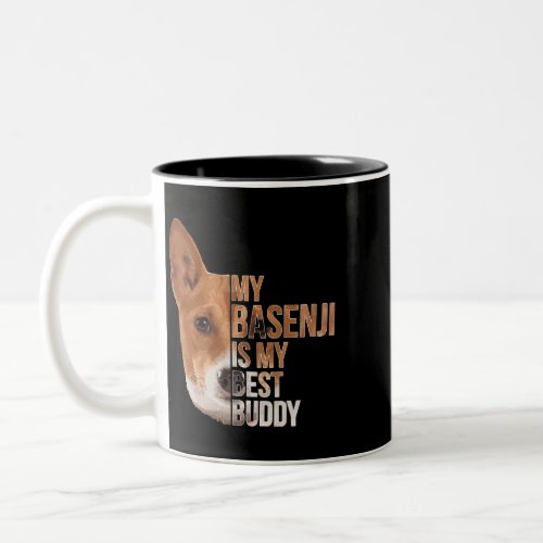 Dog Basenji A True Friend basenji Tshirt basenji G Two_Tone Coffee Mug