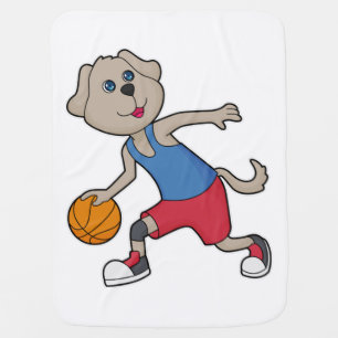 Dog Basketball player Basketball Baby Blanket