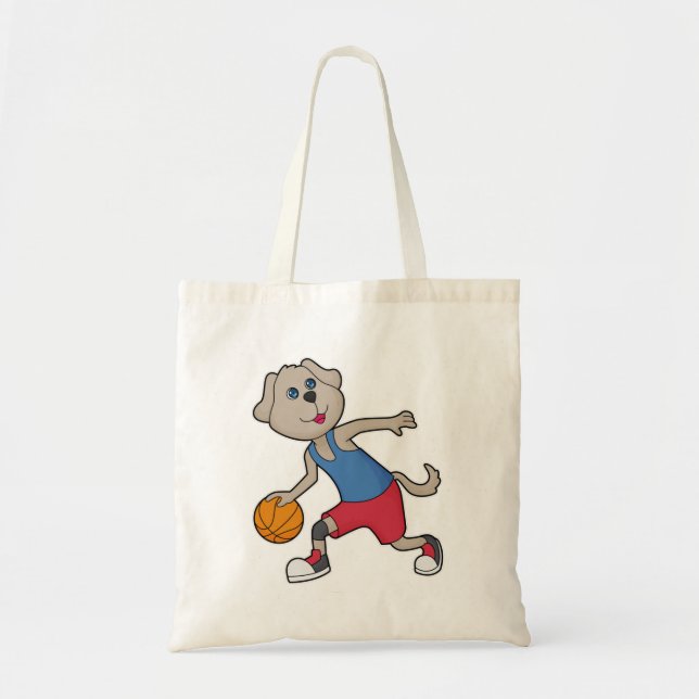 Dog Basketball player Basketball Tote Bag (Front)