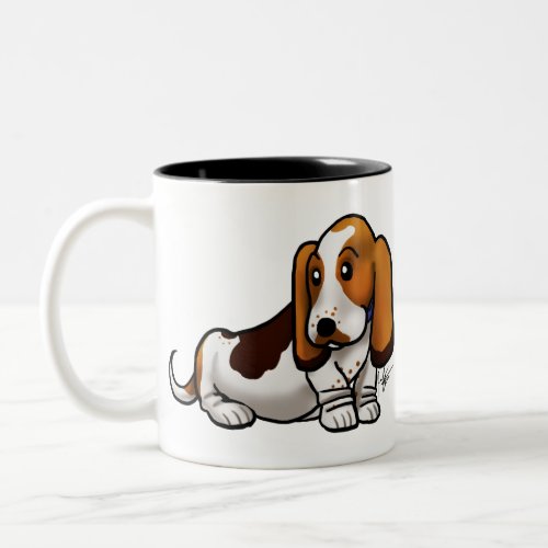 Dog _ Basset Hound Two_Tone Coffee Mug