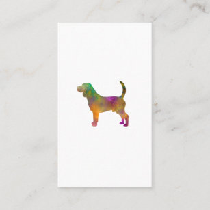 dog beagle silhouette business card