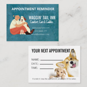 Dog Bed & Breakfast Business Appointment Card